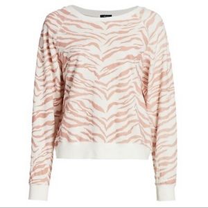NWT Rails Theo Flocked Zebra/Tiger Sweatshirt